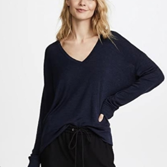 Vince Wool Blend Drop Shoulder Sweater, Large - Picture 4 of 9